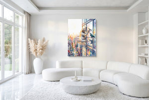 Sloth Window Washer — sloth window washer white room with furniture 1port flush print