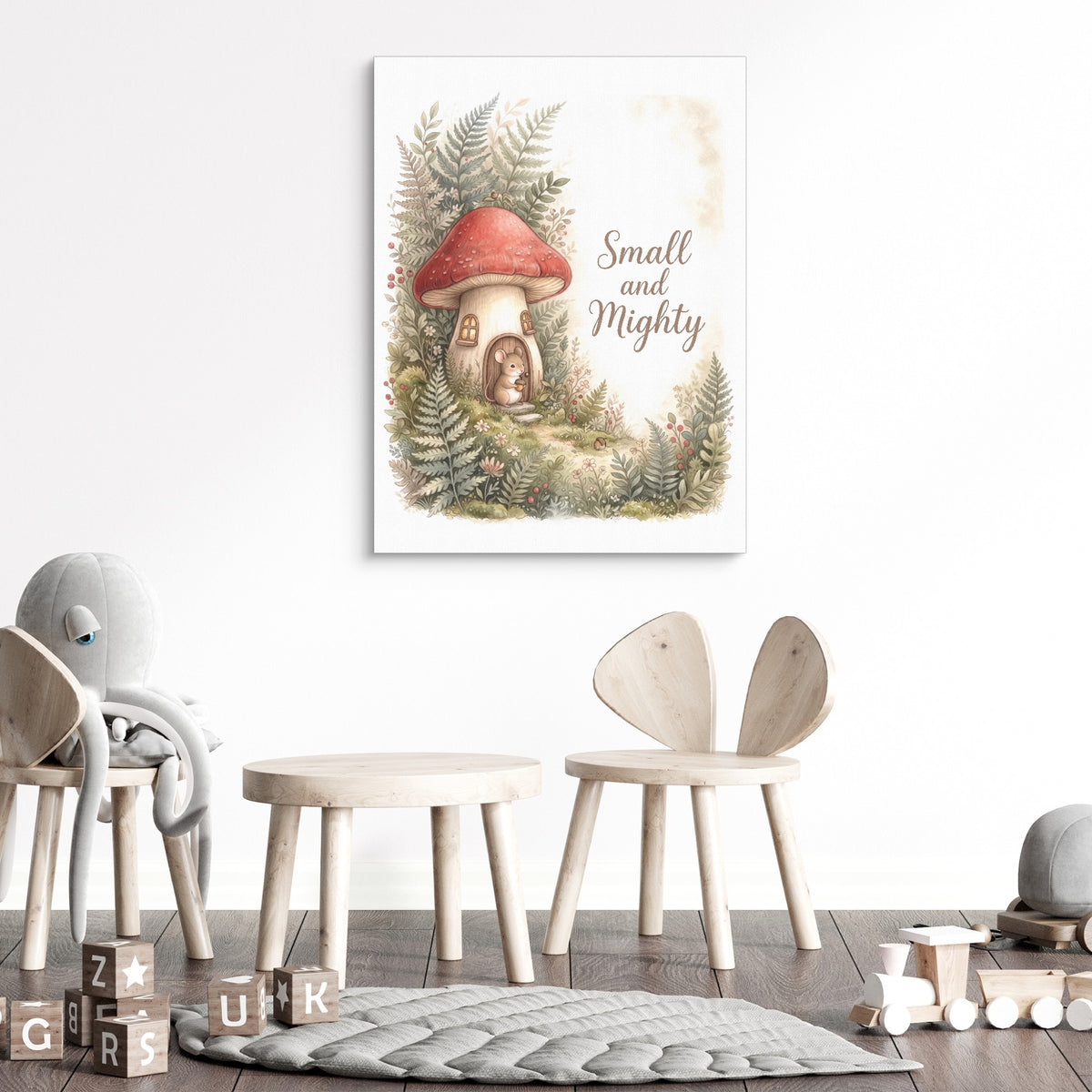 Small and Mighty — small and mighty sq kids room 1 1port flush print