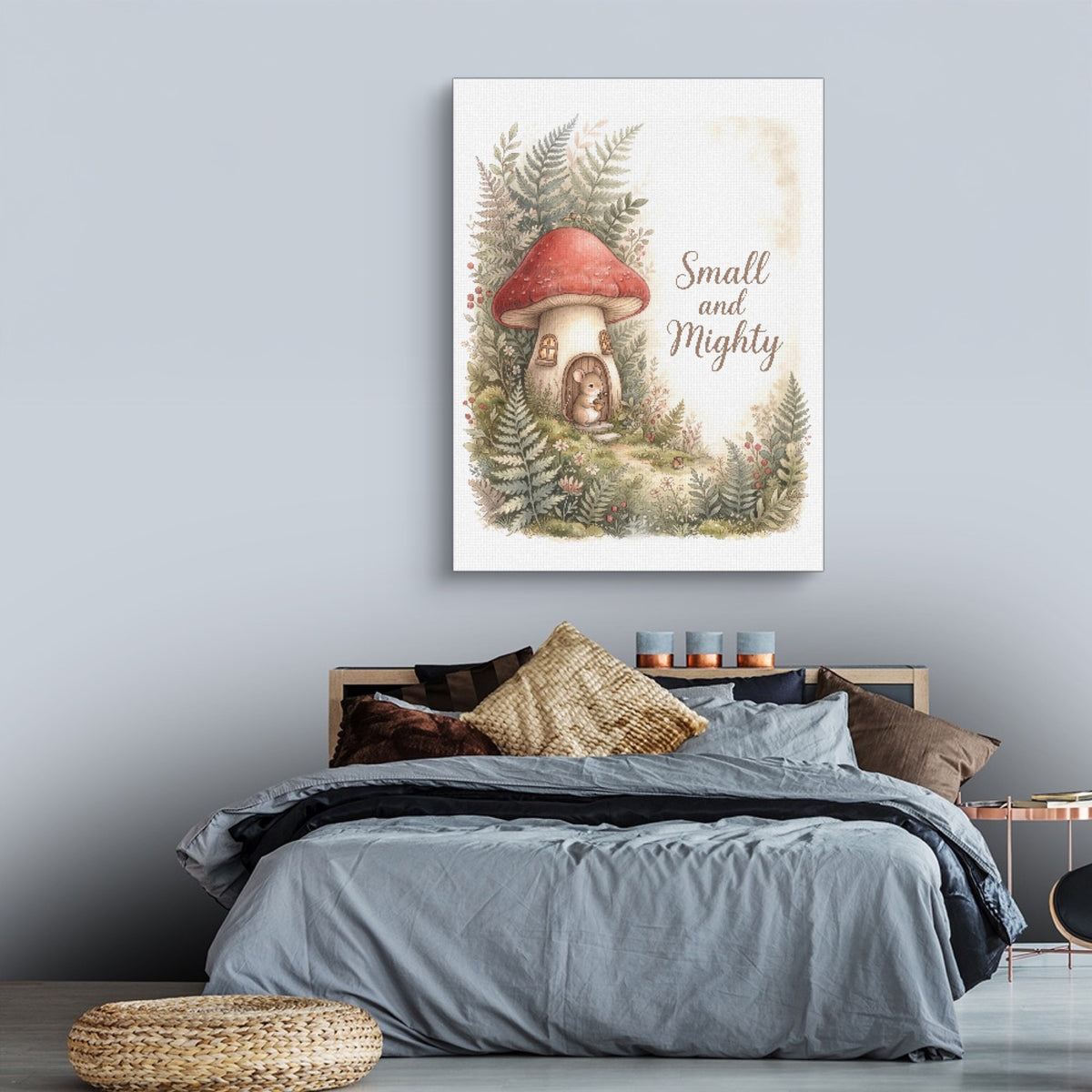 Small and Mighty — small and mighty sq land comfortable bedroom 1port flush print