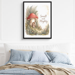 Small and Mighty — small and mighty sq light blue bed 1port framed black