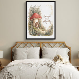 Small and Mighty — small and mighty sq white bedroom 1port framed black