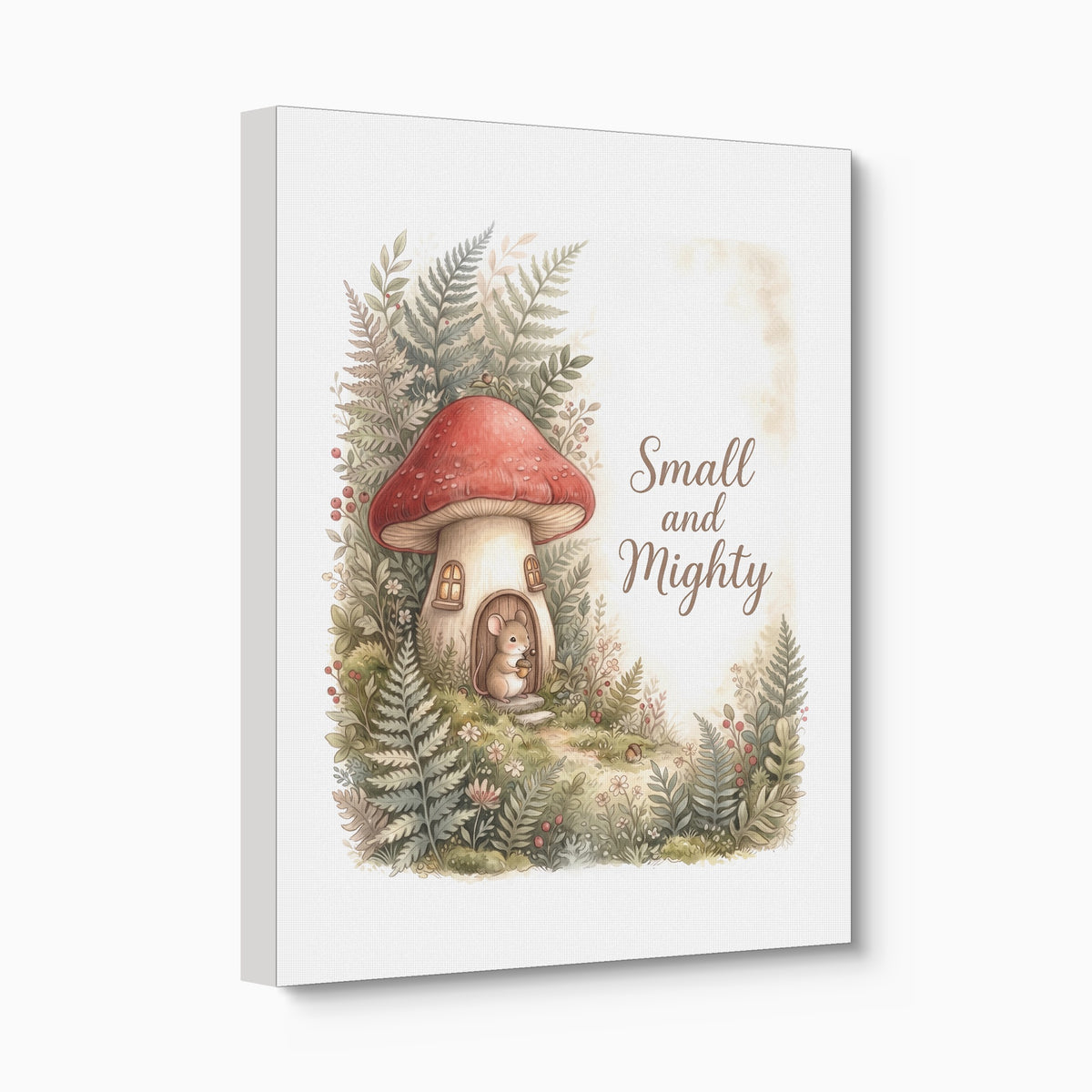 Small and Mighty — small and mighty angled flush print