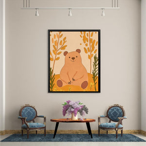 Smiling Bear in Nature - Luxury Wall Art
