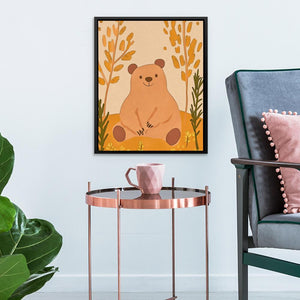 Smiling Bear in Nature - Luxury Wall Art