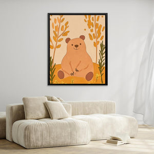 Smiling Bear in Nature - Luxury Wall Art