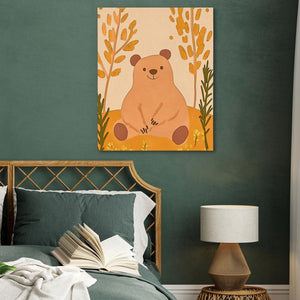 Smiling Bear in Nature - Luxury Wall Art