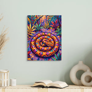 Snake Tropical Hues — snake tropical hues sq book table 1port flush print