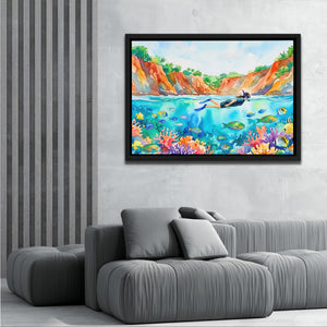 Snorkeler Coral Reef — Snorkeler Coral Reef grey room 2 land 332