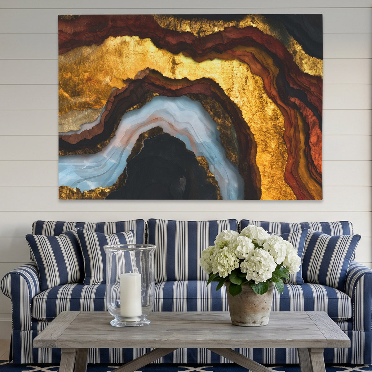 Snow Filled Plains — Snow Filled Plains Striped Couch Land 203