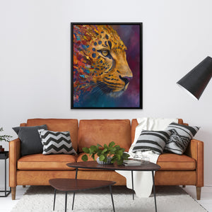 Snow Leopard Amber — Snow Leopard Amber Orange Couch 147