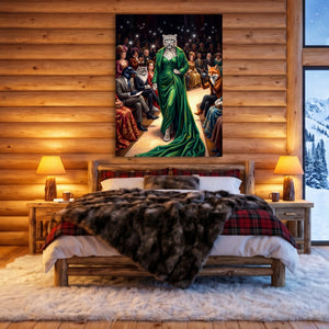 Snow Leopard Runway - Luxury Wall Art