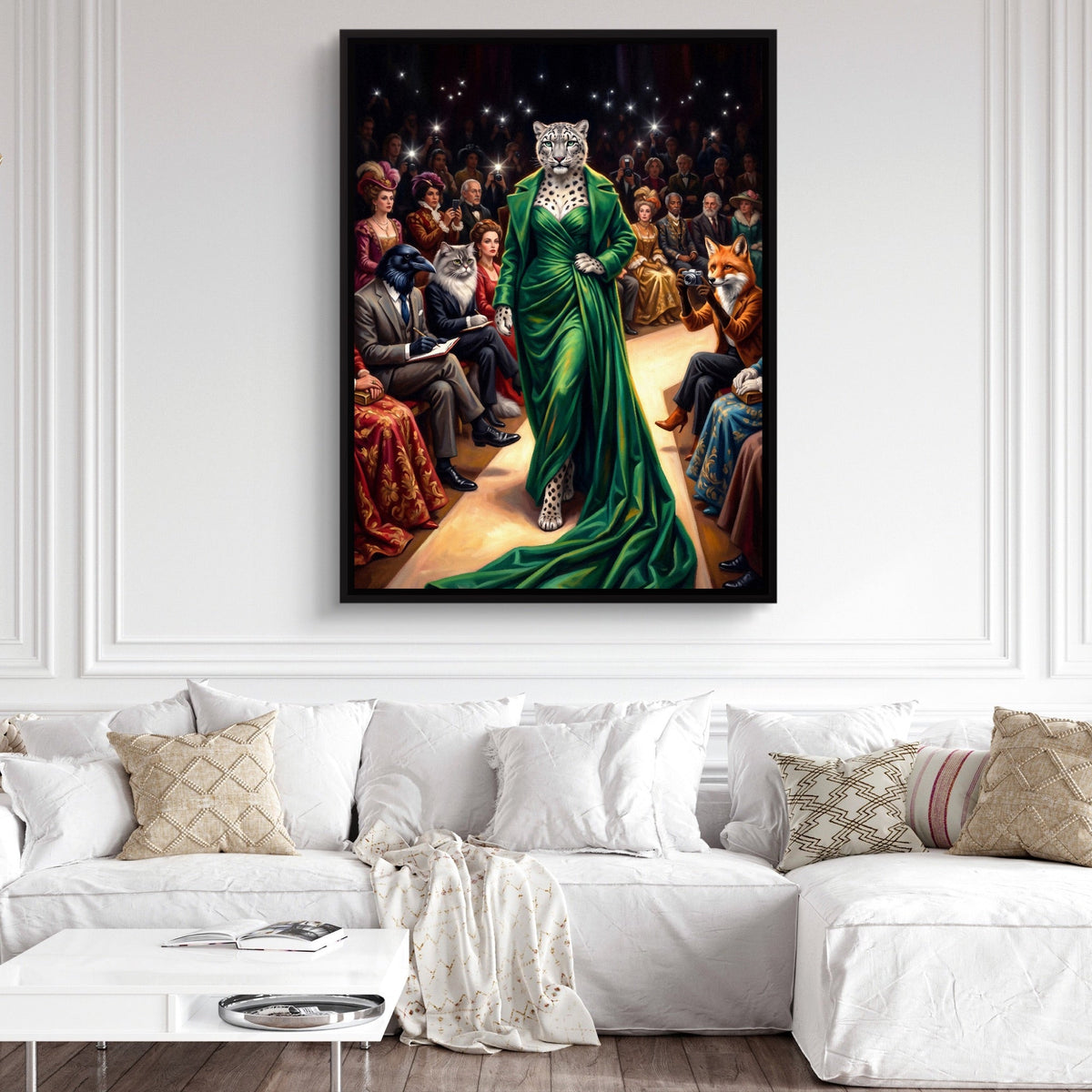 Snow Leopard Runway - Luxury Wall Art