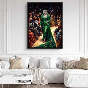 Snow Leopard Runway - Luxury Wall Art
