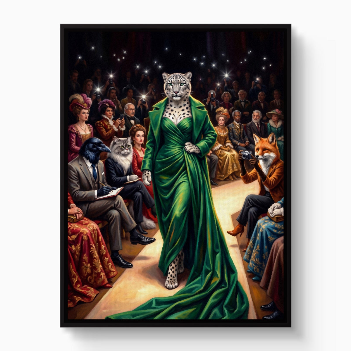 Snow Leopard Runway - Luxury Wall Art