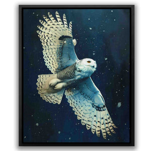 Snow Owl in Flight - Luxury Wall Art