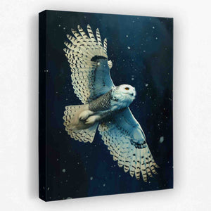 Snow Owl in Flight - Luxury Wall Art