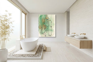 Sobek Divine Guardian — sobek divine guardian bathroom interior with tub 1port flush print