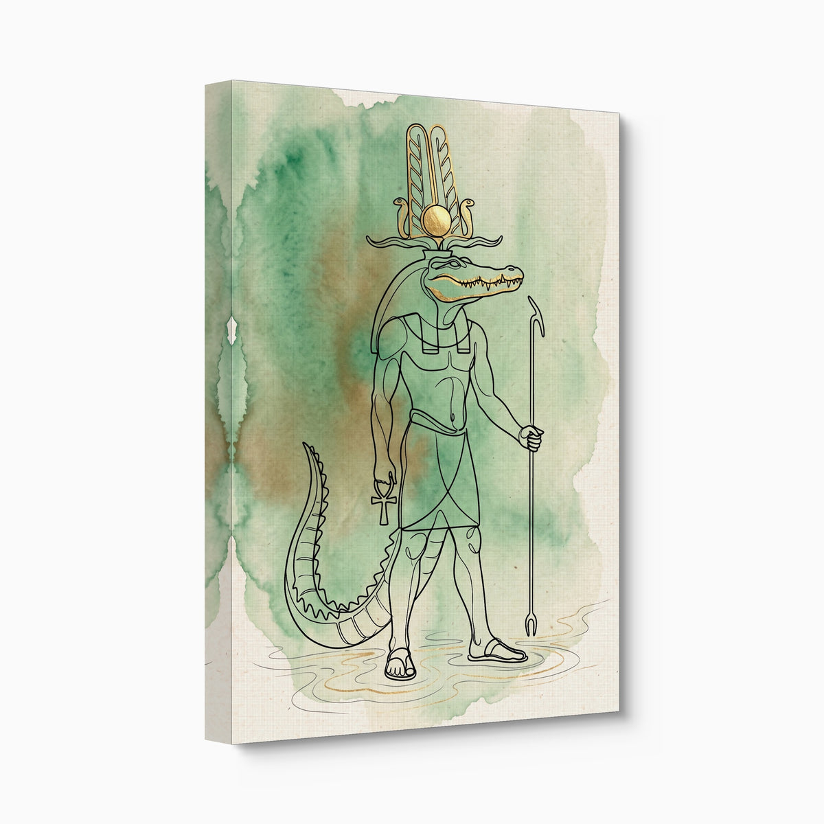 Sobek Divine Guardian — sobek divine guardian angled flush print