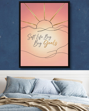Soft Golden Sunrise — soft golden sunrise psd navy blue bedroom 1port framed black