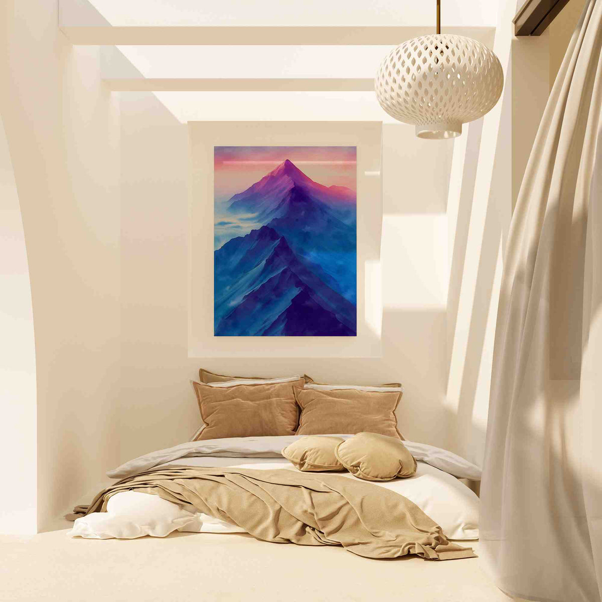 Soft Peaceful Mountains - Luxury Wall Art