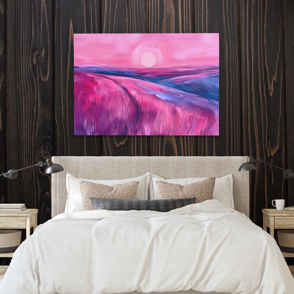 Soft Pink Hills - Luxury Wall Art
