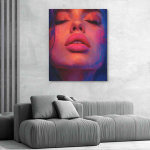 Soft Pink Lips - Luxury Wall Art