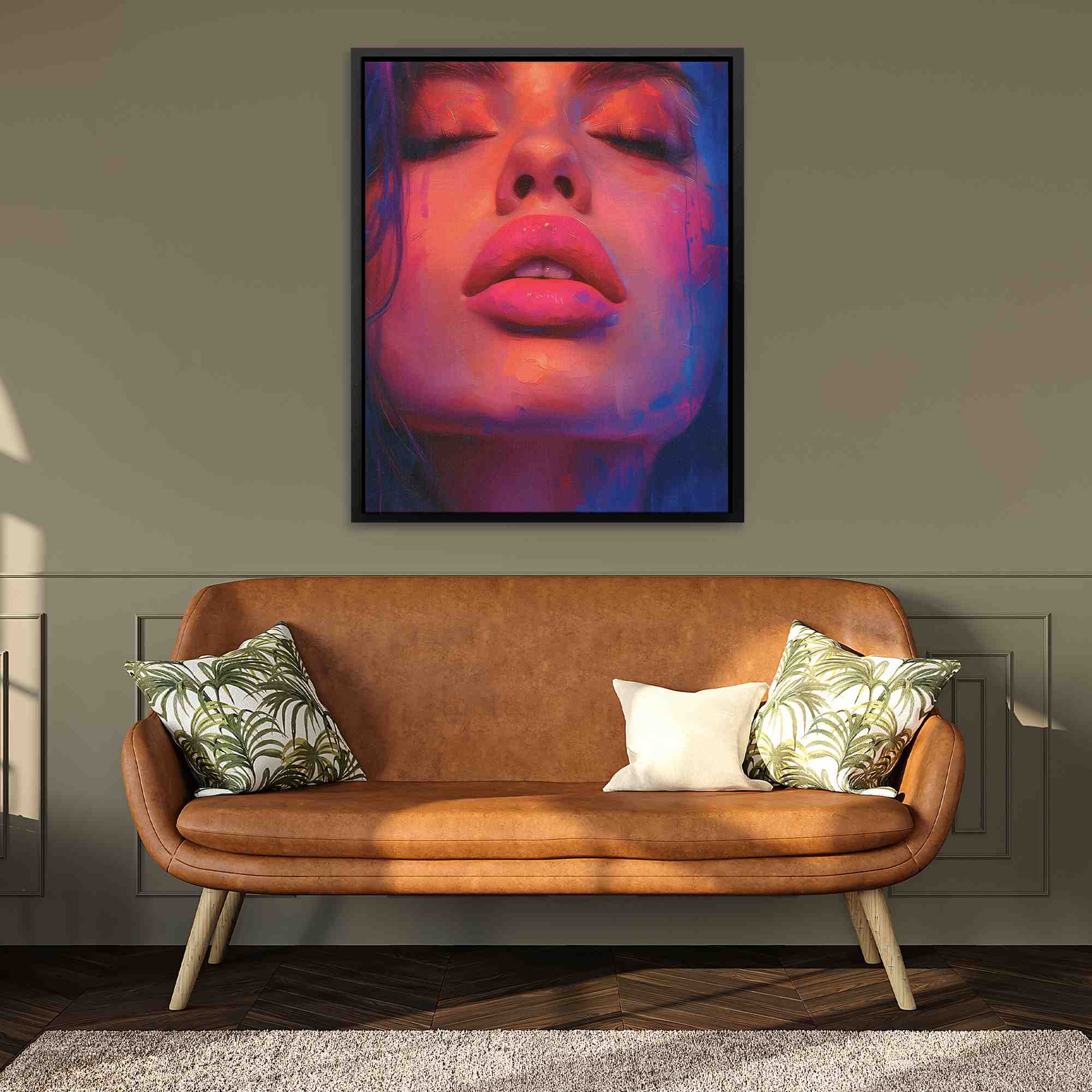 Soft Pink Lips - Luxury Wall Art