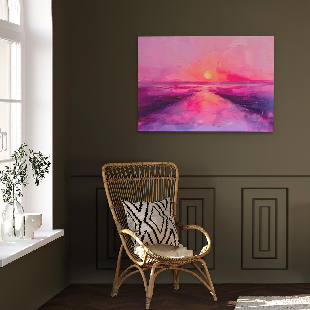 Soft Pink Sunset - Luxury Wall Art