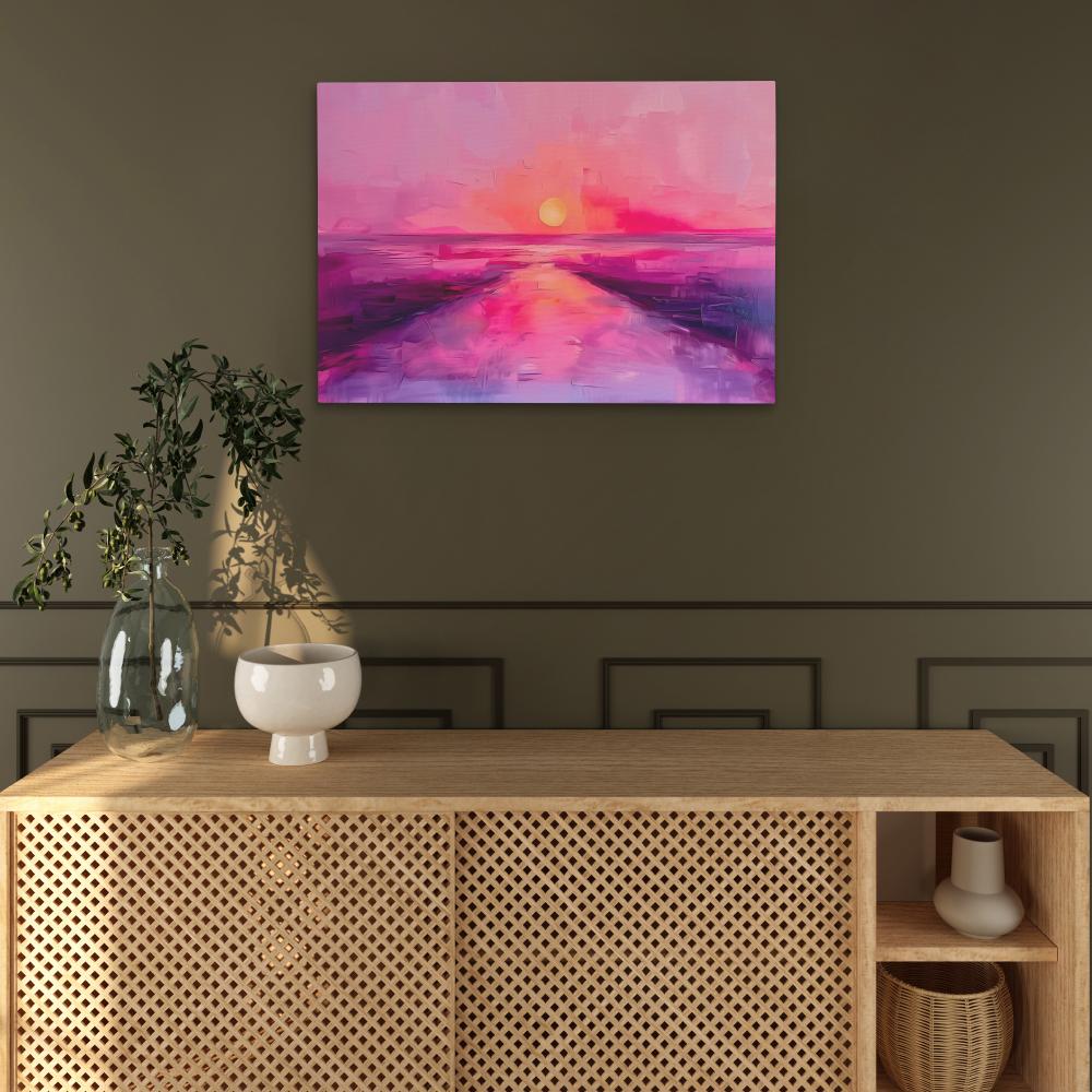 Soft Pink Sunset - Luxury Wall Art