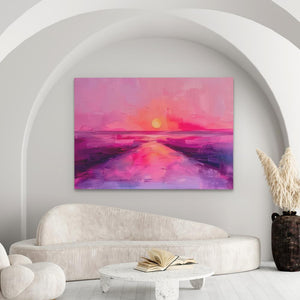 Soft Pink Sunset - Luxury Wall Art