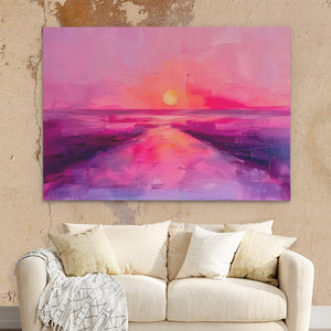 Soft Pink Sunset - Luxury Wall Art