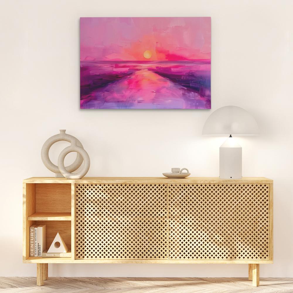 Soft Pink Sunset - Luxury Wall Art