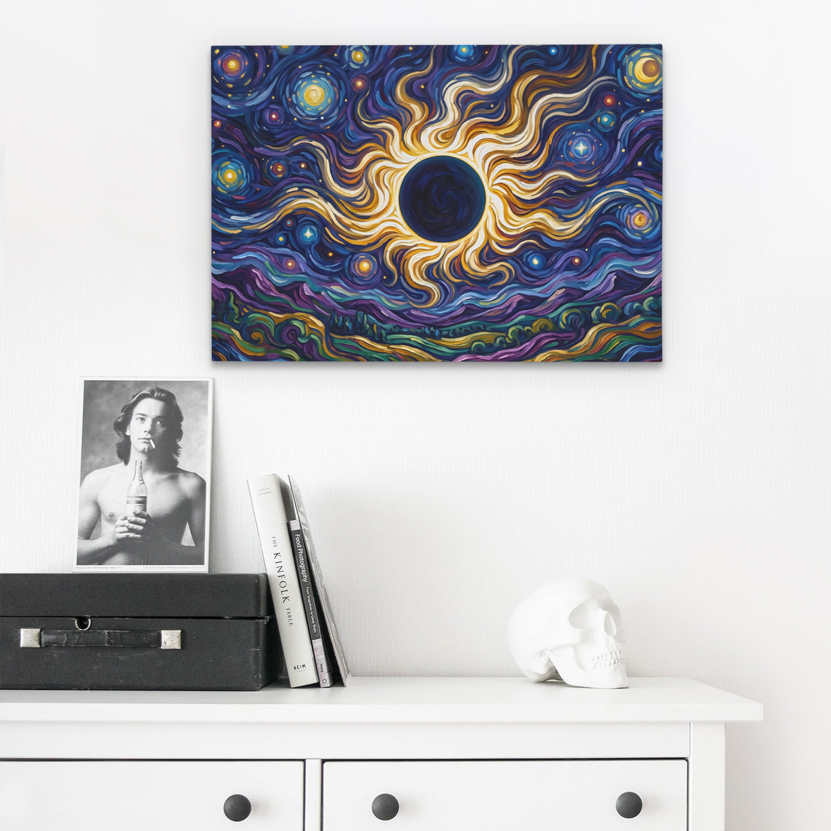 Solar Flare Cosmos — Solar Flare Cosmos Skull Desk 189