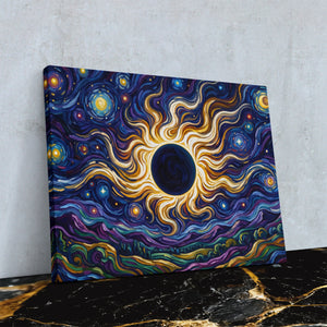 Solar Flare Cosmos — Solar Flare Cosmos Against Wall4x5 Reflect 13