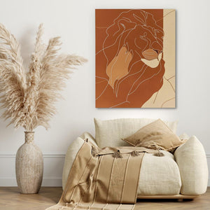 Somber Lion - Luxury Wall Art