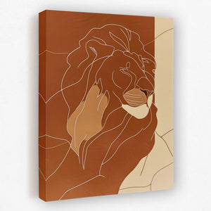 Somber Lion - Luxury Wall Art