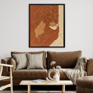 Somber Lion - Luxury Wall Art