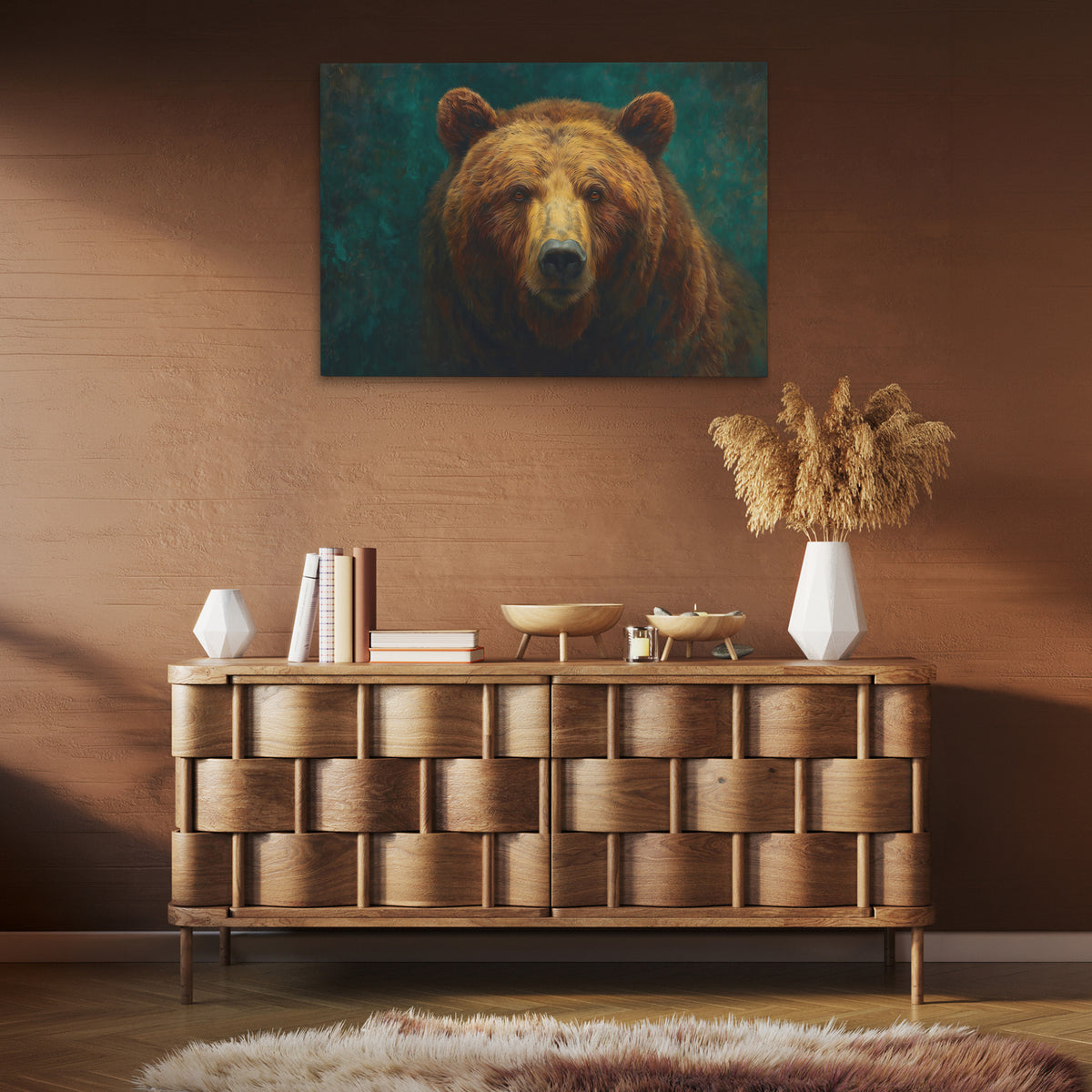 Sovereigns Amber Gaze - Luxury Wall Art