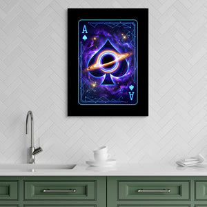 Space Ace Spades Card — space ace spades card sq green kitchen 1port flush print