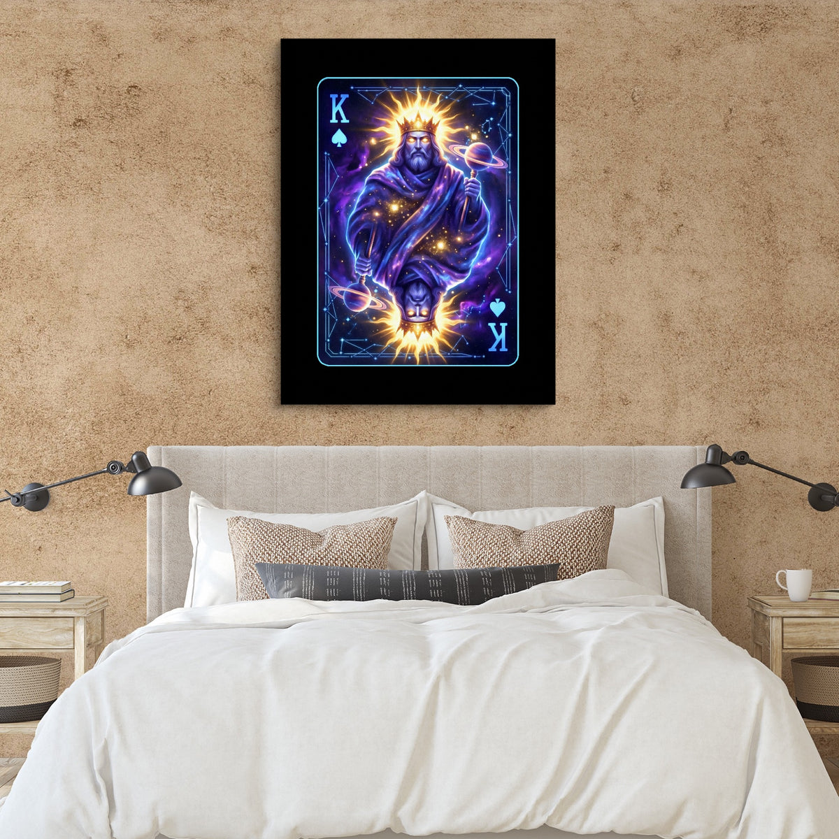 Space King Spades Card — space king spades card sq clay paper bedroom 1port flush print