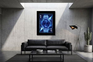 Space Queen Spades Card — space queen spades card modern minimalist living room 1port flush print