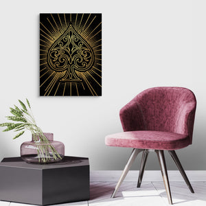 Spade Golden Radiance — spade golden radiance sq land purple chair 1port flush print