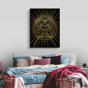 Spade Golden Radiance — spade golden radiance sq luxury bedroom 1port framed black