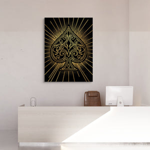 Spade Golden Radiance — spade golden radiance sq reception desk 1port flush print