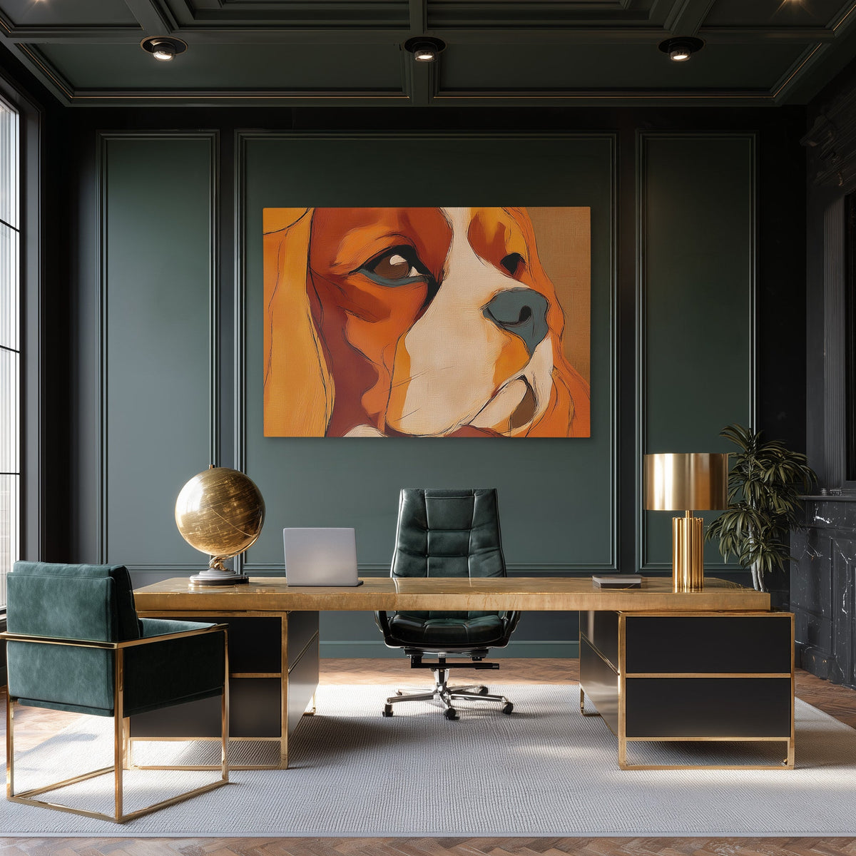 Spaniels Golden Hour - Luxury Wall Art