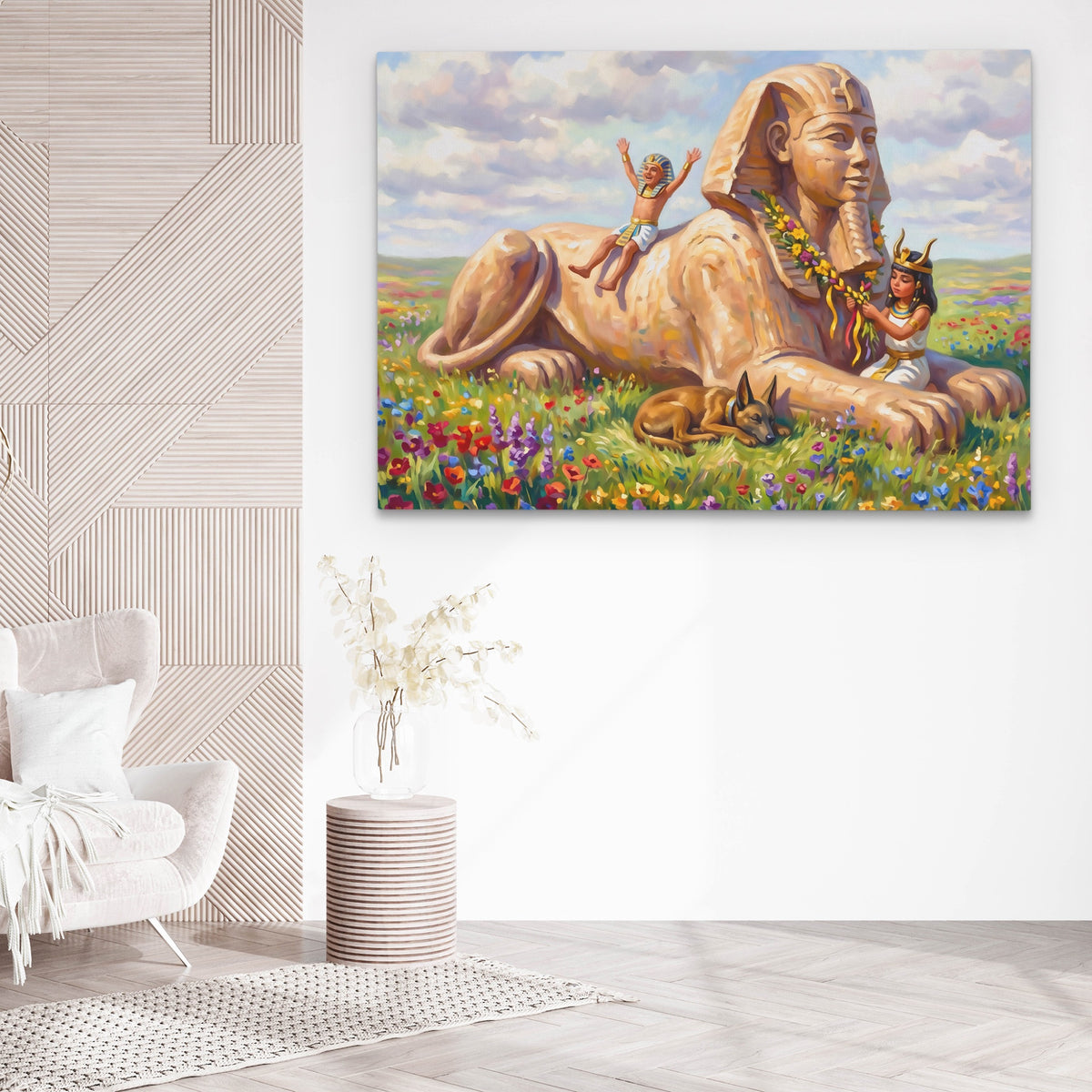 Sphinx Giza Dreamscape — Sphinx Giza Dreamscape white chair wall land 224