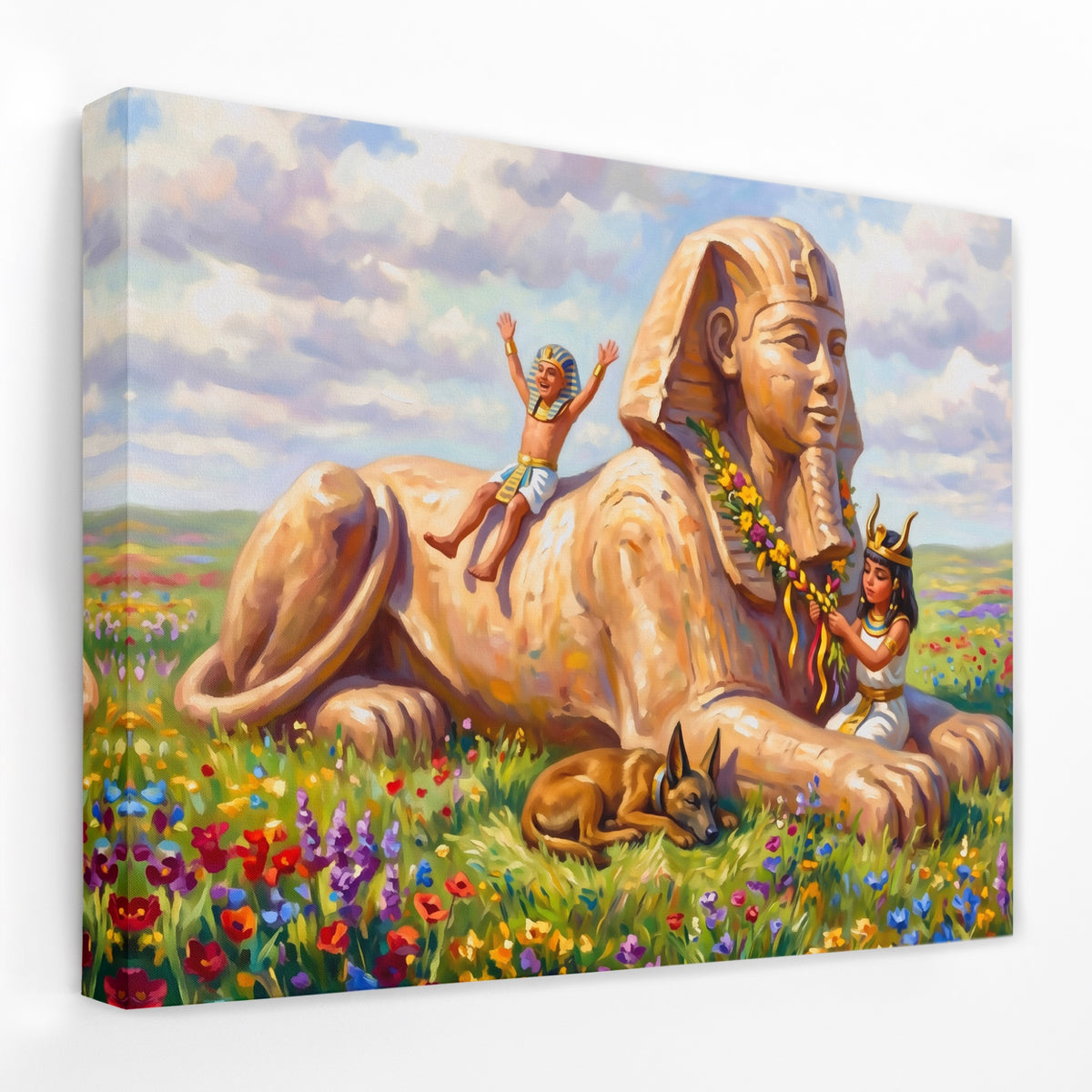 Sphinx Giza Dreamscape — Sphinx Giza Dreamscape Landscape   Side View   Mirror Wrap 128