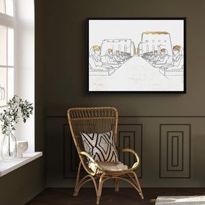 Sphinxes Temple Avenue — sphinxes temple avenue sq window chair wall 1land framed black