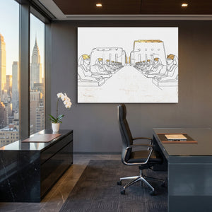 Sphinxes Temple Avenue — sphinxes temple avenue sq office view 1land flush print