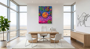 Spiny Ocean Orb — spiny ocean orb office space with furniture 1port flush print